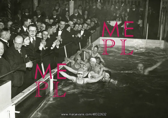 : Swimming pool in a dance palace in Berlin, 1931 : Swimming pool in a dance palace in Berlin, 1931