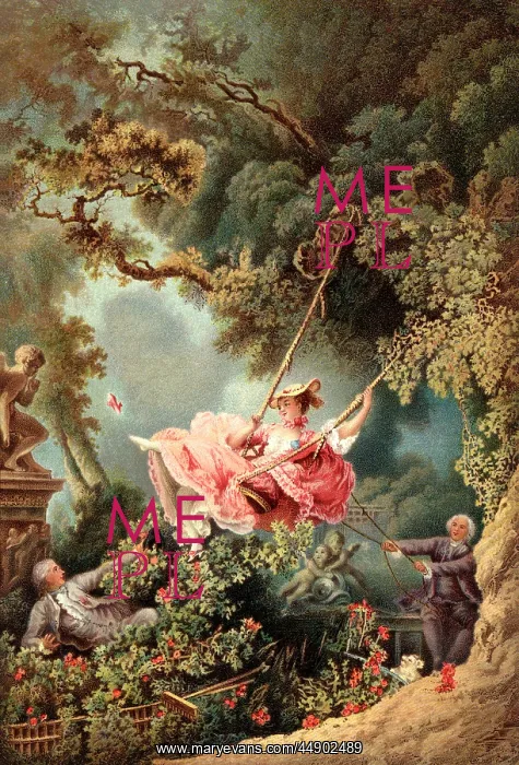 : The Swing by Jean-Honore Fragonard : The Swing by Jean-Honore Fragonard