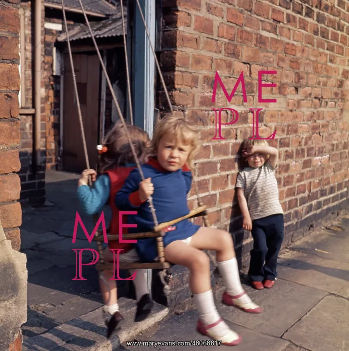 : On a Swing Made For Two. Middlesbrough 1970s : On a Swing Made For Two. Middlesbrough 1970s