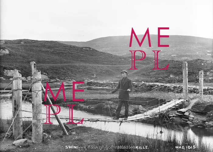 : Swinging Bridge, Glencolumbkille : Swinging Bridge, Glencolumbkille