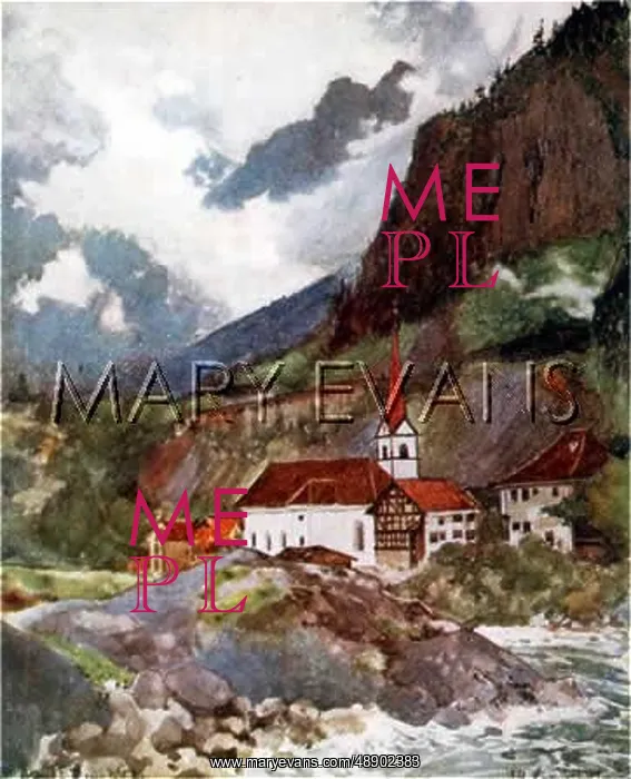 : SWISS ALPS / VILLAGE 1917 : SWISS ALPS / VILLAGE 1917
