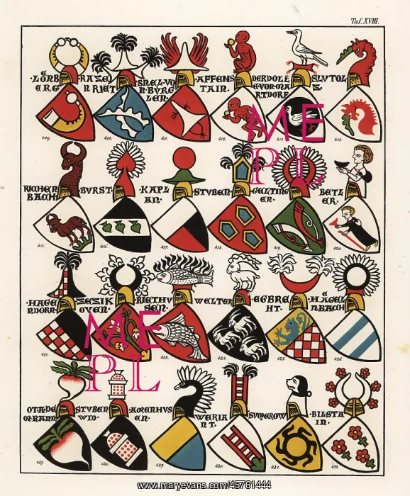 : Swiss coats of arms, c. 1340 : Swiss coats of arms, c. 1340