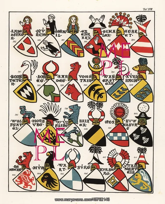 : Swiss coats of arms, c. 1340 : Swiss coats of arms, c. 1340