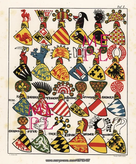 : Swiss coats of arms, c. 1340 : Swiss coats of arms, c. 1340