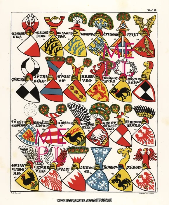 : Swiss coats of arms, c. 1340 : Swiss coats of arms, c. 1340