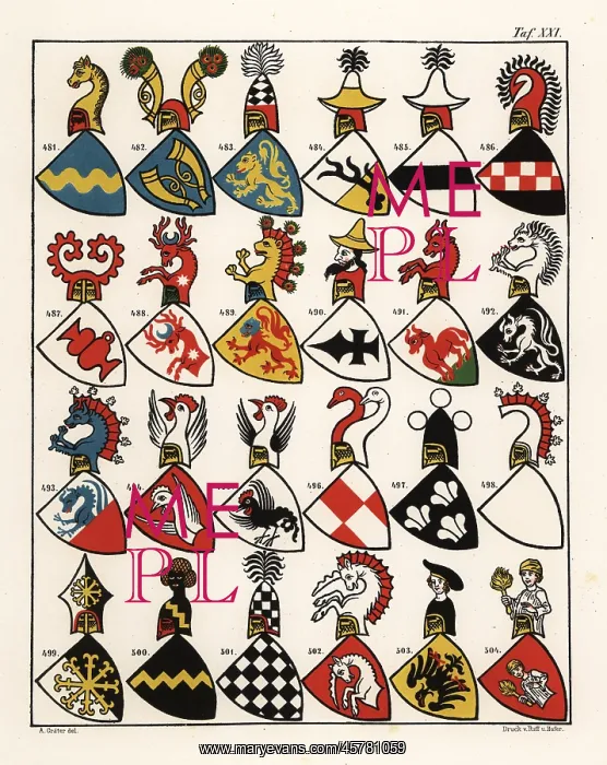 : Swiss coats of arms, c. 1340 : Swiss coats of arms, c. 1340