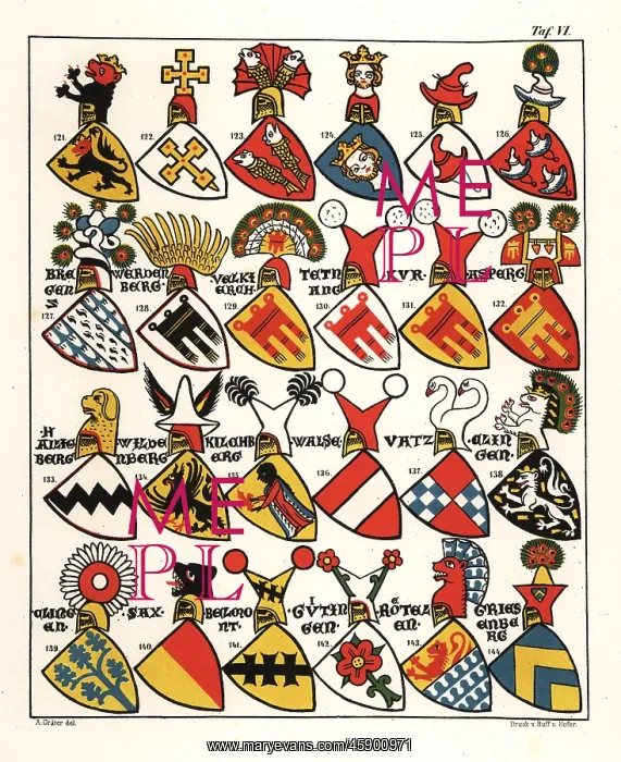 : Swiss coats of arms, c. 1340 : Swiss coats of arms, c. 1340