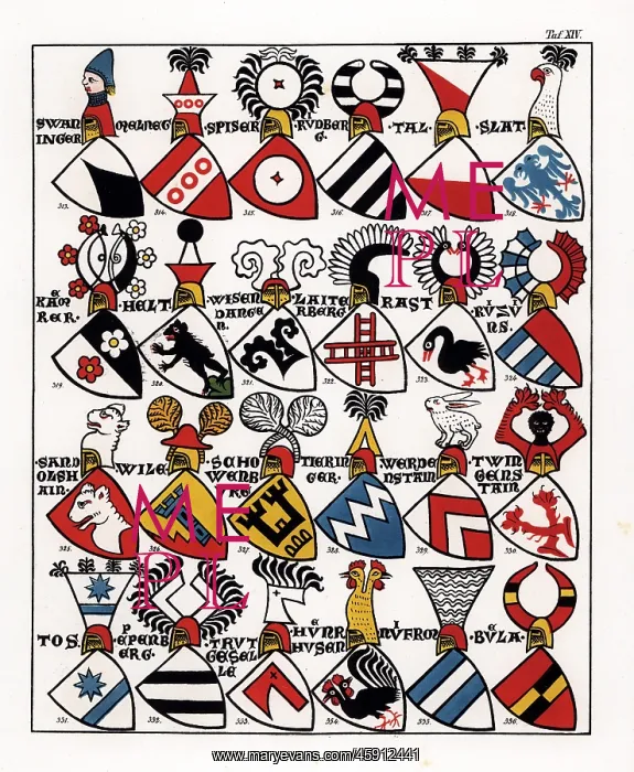 : Swiss coats of arms, c. 1340 : Swiss coats of arms, c. 1340