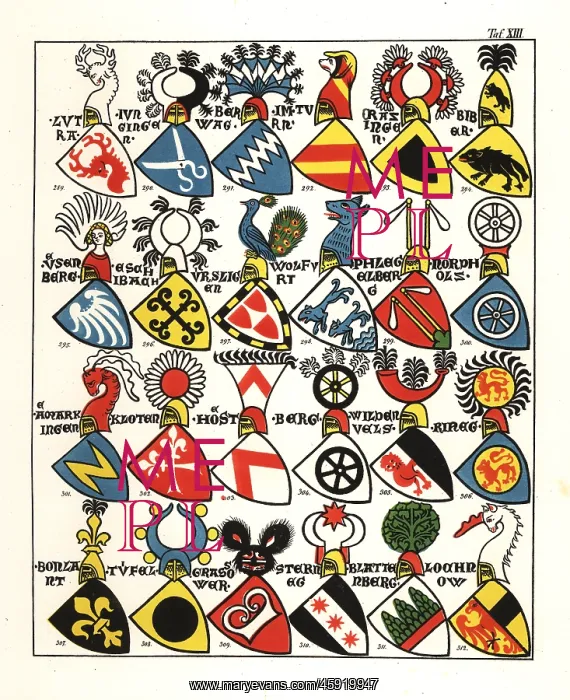 : Swiss coats of arms, c. 1340 : Swiss coats of arms, c. 1340