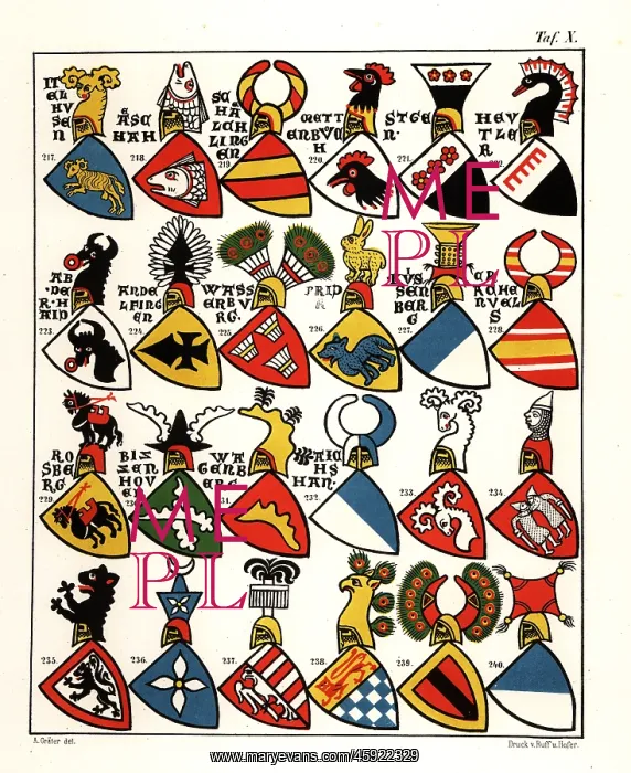 : Swiss coats of arms, c. 1340 : Swiss coats of arms, c. 1340