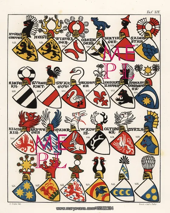 : Swiss coats of arms, c. 1340 : Swiss coats of arms, c. 1340