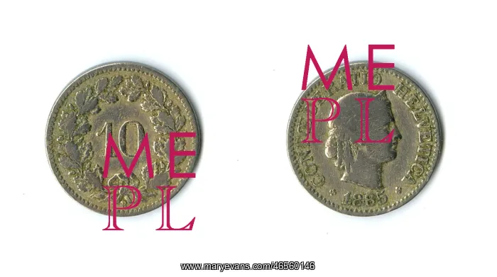  : Swiss Confederation coin, 10 Rappen