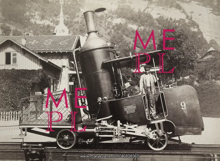 : Swiss narrow gauge railway engine : Swiss narrow gauge railway engine