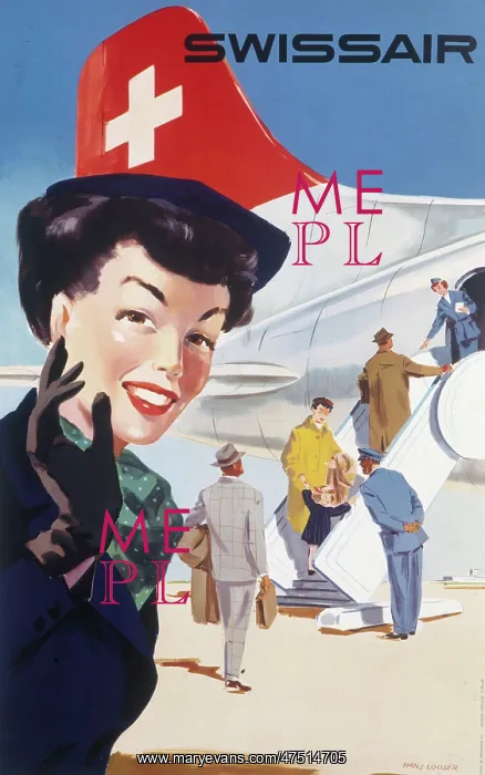 : Swissair advertising poster : Swissair advertising poster
