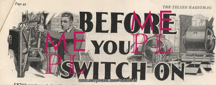 : Before You Switch On - graphic and text : Before You Switch On - graphic and text