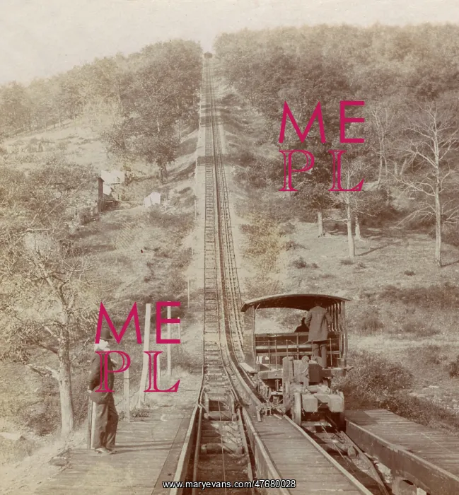 : Switchback railway, Mauch Chunk, Pennsylvania, USA : Switchback railway, Mauch Chunk, Pennsylvania, USA