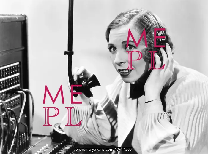 : Switchboard operator listening in to conversation : Switchboard operator listening in to conversation