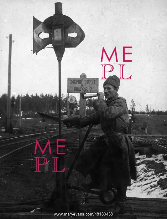 : Switchman at the Trans-Siberian Railway, 1929 : Switchman at the Trans-Siberian Railway, 1929
