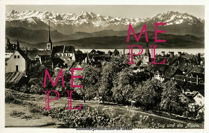 : Switzerland - Zug and view toward the Alps : Switzerland - Zug and view toward the Alps