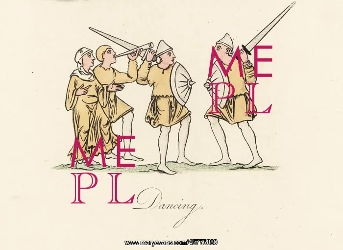 : Sword dancing, 9th century : Sword dancing, 9th century