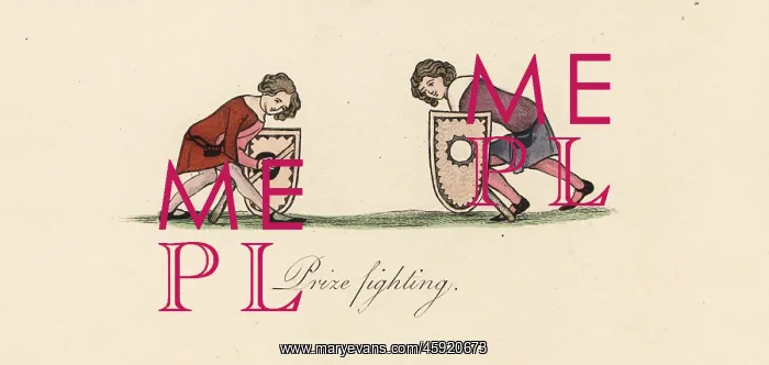 : Sword fighting for prizes, 14th century : Sword fighting for prizes, 14th century