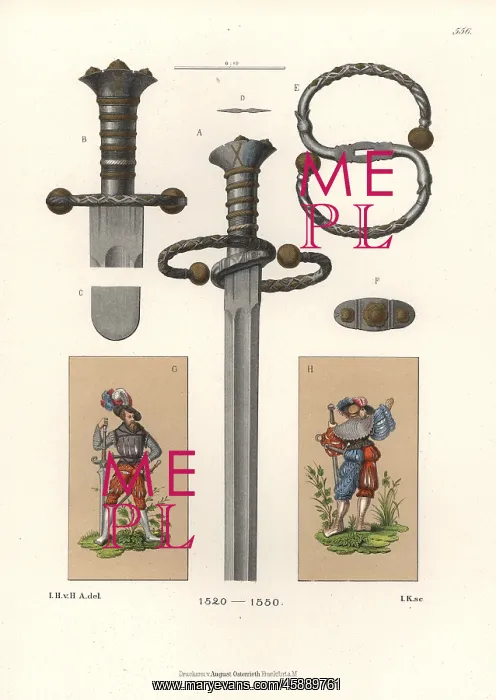 : Sword of a German mercenary, early 16th century : Sword of a German mercenary, early 16th century