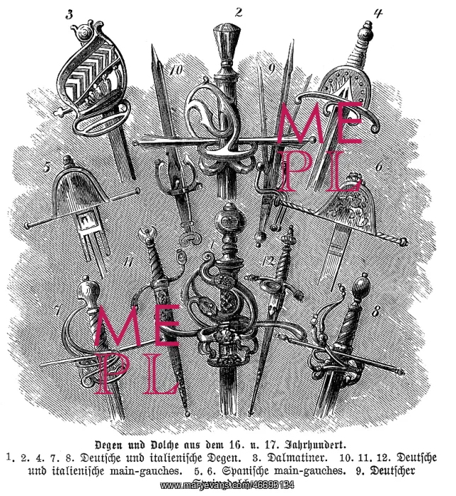 : Swords and daggers, 16th / 17th century : Swords and daggers, 16th / 17th century