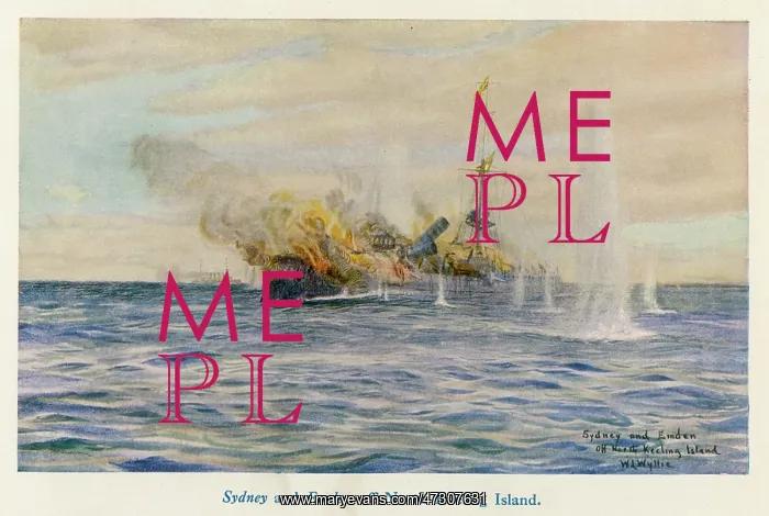 : SYDNEY DESTROYS EMDEN : SYDNEY DESTROYS EMDEN