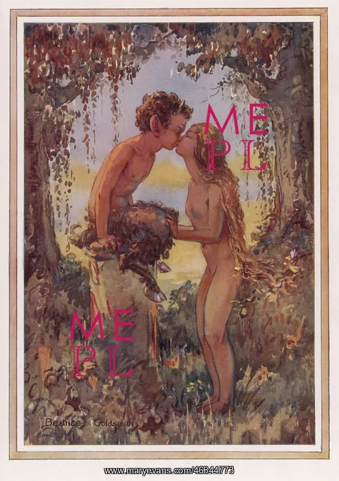 : SYLVAN SCENE WITH FAUN : SYLVAN SCENE WITH FAUN