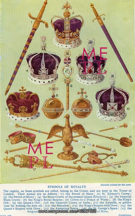 : Symbols of royalty - regalia of state : Symbols of royalty - regalia of state