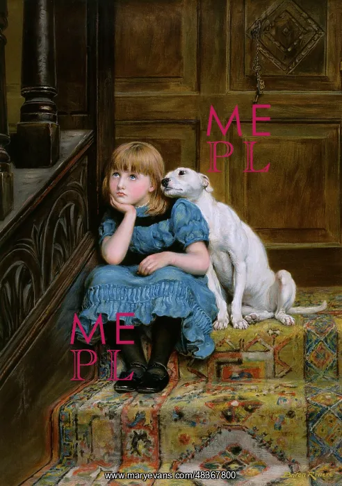 : Sympathy by Briton Riviere : Sympathy by Briton Riviere