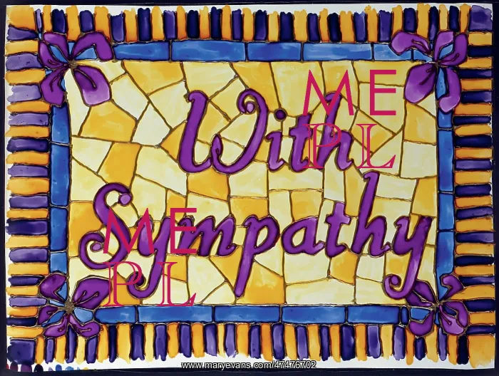 : With Sympathy ? stained glass window : With Sympathy ? stained glass window