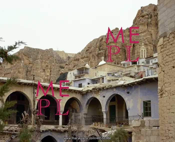 : Syria. Maooloula. Town built into the rugged mountainside. V : Syria. Maooloula. Town built into the rugged mountainside. V