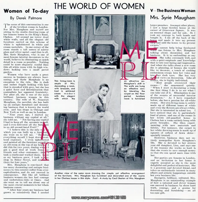 : Syrie Maugham : Syrie Maugham