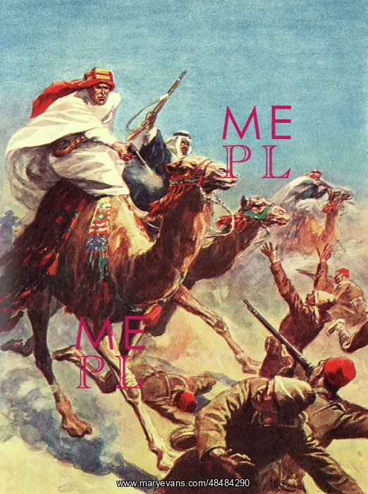 : T E Lawrence of Arabia in action during WW1 : T E Lawrence of Arabia in action during WW1