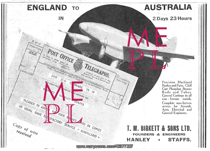 : T M Birkett Founders & Aero Engineers : T M Birkett Founders & Aero Engineers
