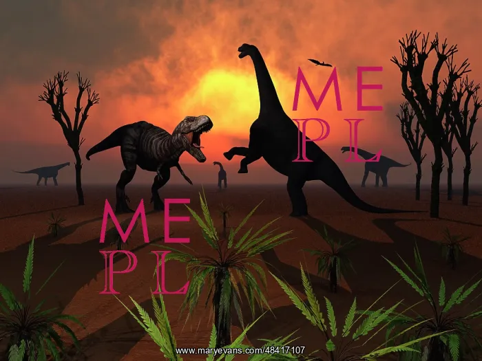 : T Rex confronts a group of Camarasaurus dinosaurs : T Rex confronts a group of Camarasaurus dinosaurs