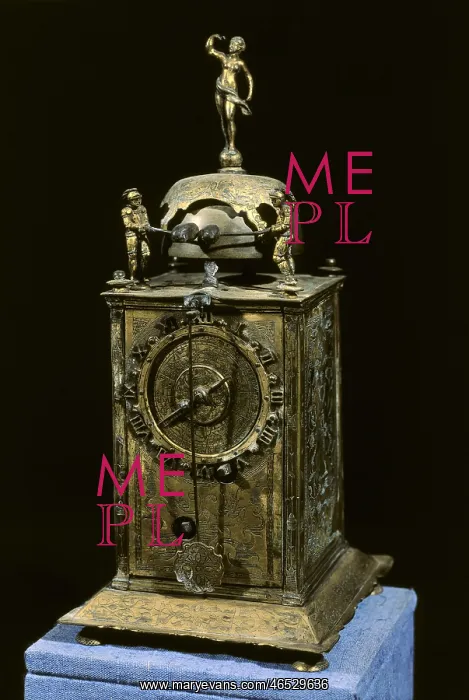 : Table clock (16th c.). Renaissance art. Jewelry : Table clock (16th c.). Renaissance art. Jewelry