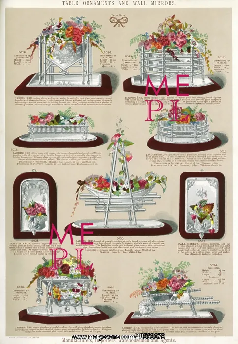 : Table Ornaments and Wall Mirrors, Plate 98 : Table Ornaments and Wall Mirrors, Plate 98