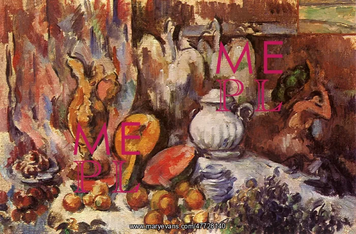  : Table Set for a Meal, by Paul Cezanne