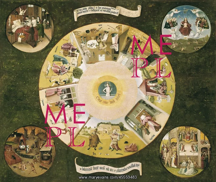 : Table of the Seven Deadly Sins, by Bosch : Table of the Seven Deadly Sins, by Bosch