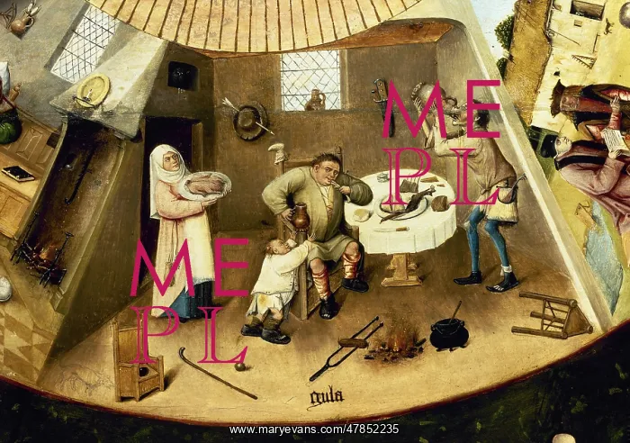 : Table of the Seven Deadly Sins by Hieronymus Bosch : Table of the Seven Deadly Sins by Hieronymus Bosch