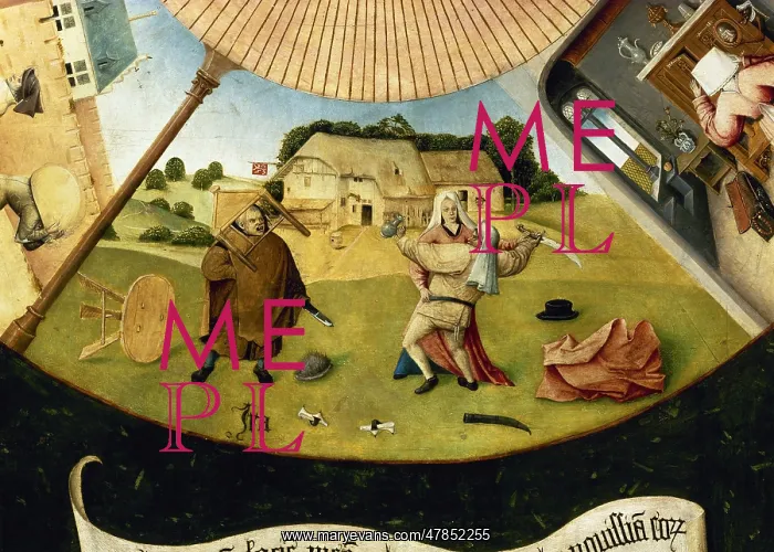 : Table of the Seven Deadly Sins by Hieronymus Bosch : Table of the Seven Deadly Sins by Hieronymus Bosch