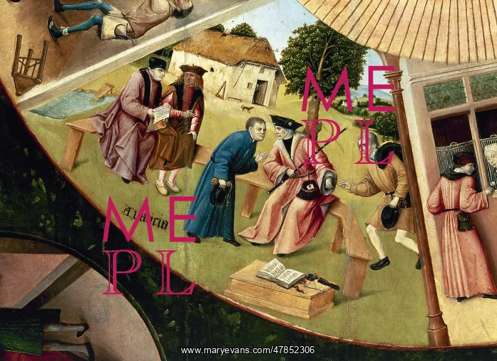 : Table of the Seven Deadly Sins by Hieronymus Bosch : Table of the Seven Deadly Sins by Hieronymus Bosch