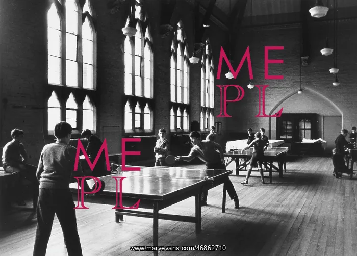 : Table tennis at a school in Pinner, Middlesex : Table tennis at a school in Pinner, Middlesex