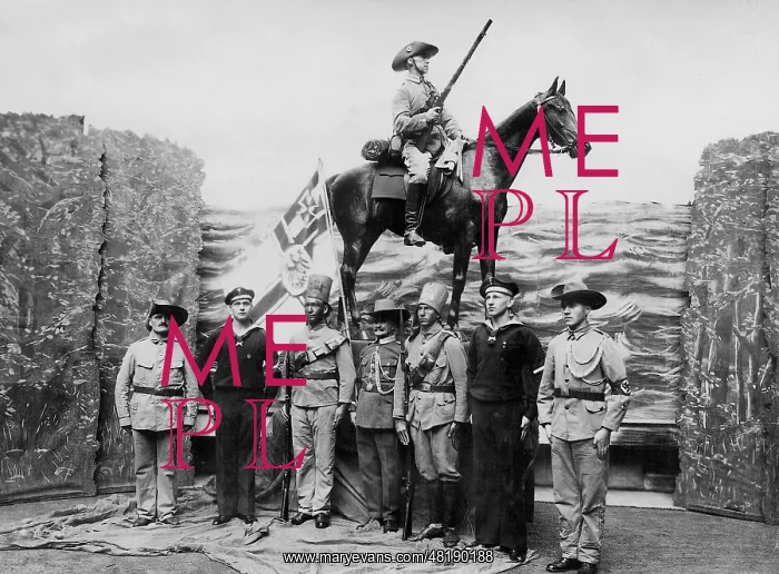 : Tableau of German colonial soldiers, 1936 : Tableau of German colonial soldiers, 1936