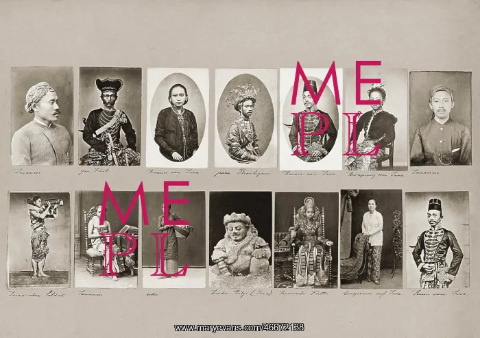 : Tableau with Javanese types : Tableau with Javanese types