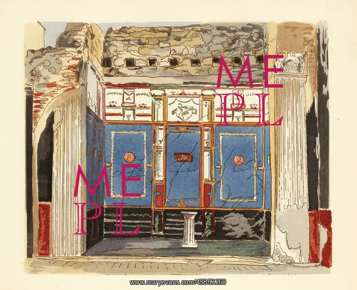 : Tablinum of the House of the Small Fountain, Casa : Tablinum of the House of the Small Fountain, Casa