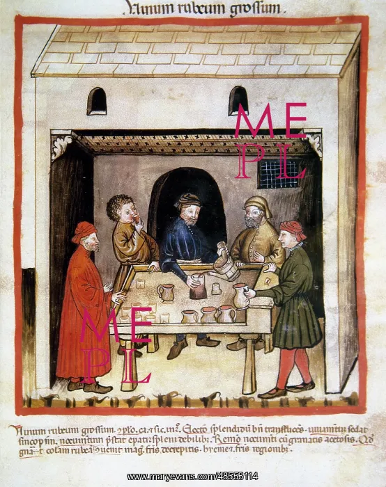 : Tacuinum Sanitatis. 14th century. Medieval handbook of healt : Tacuinum Sanitatis. 14th century. Medieval handbook of healt