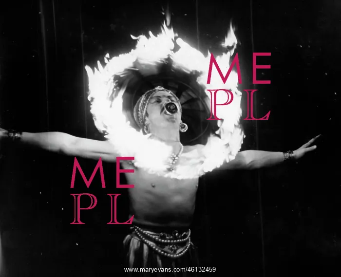 : Tagora, the fire eater performing at the Empire Pool : Tagora, the fire eater performing at the Empire Pool